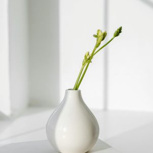 Textured White Vase